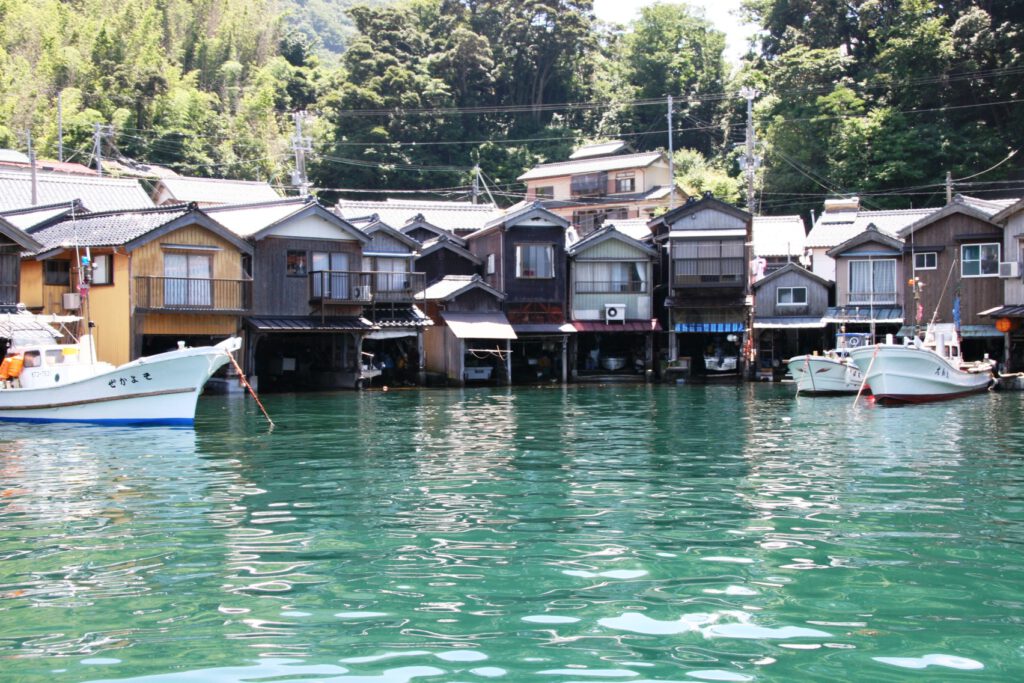 Group of Boathouses in Ine Bay 15
